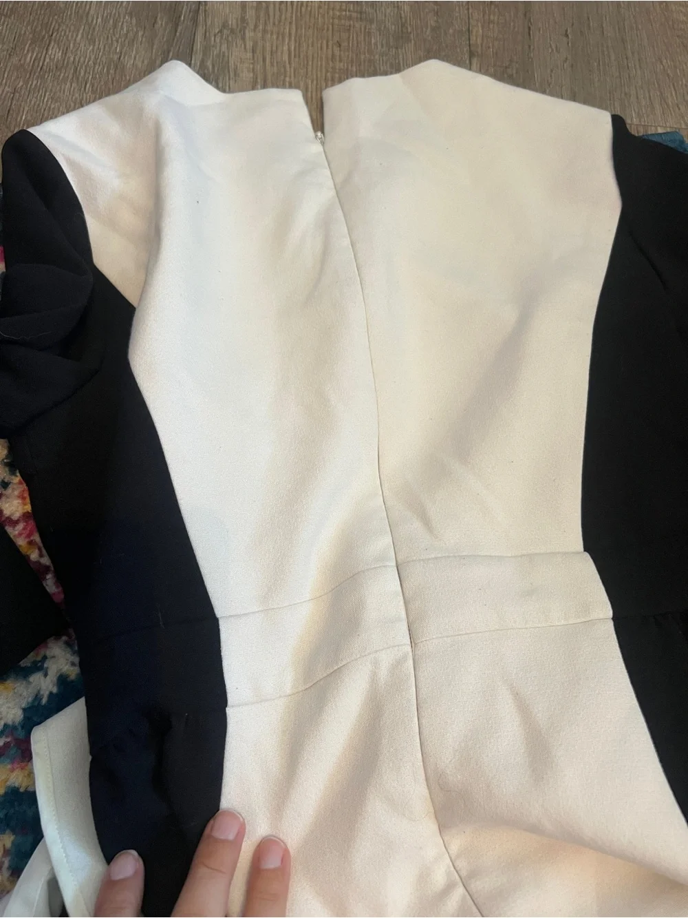 Kate spade black and white colorblock dress size 8